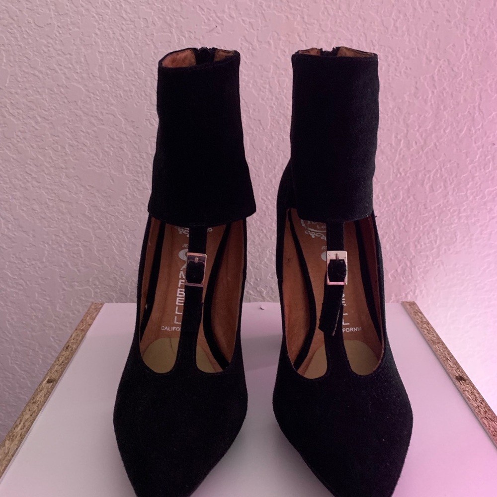 Jeffrey Campbell Black Suede Heels
